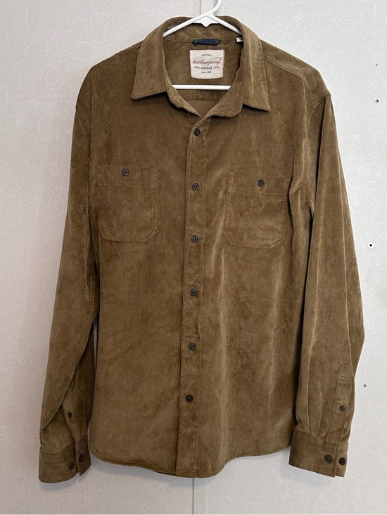 Original Weatherproof Vintage Other - Weatherproof Vintage-|Inspired Olive Corduroy Button-Down Shirt | Size Large